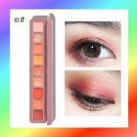 ราคา ทาตา Lameila พาเลททาตา อายแชโดว์ เนื้อดินน้ำมัน เนื้อกริตเตอร์ กันน้ำ ติดทน พาเลททาตา 9สี (22430288733)