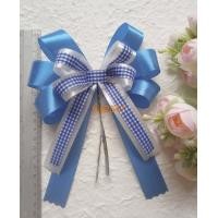 ราคา โบว์สำเร็จรูป ผ้าซาติน และผ้าต่วน ขนาดกว้าง 13ซม ยาว20 ซม ราคา 16บาท 1ชิ้น ขนาดริบบิ้นที่ใช้2 5ซม ริบบินประดับ2 5ซม และริบบิ้นลายสก็อต1 2ซม (21450260253)