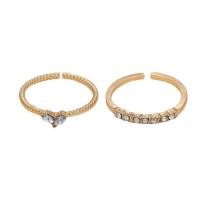 ราคา ของขวัญแต่งงานหมั้นผู้หญิงแหวนนิ้วเป็นคู่อัลลอยสีทองแหวนอ้าได้นำเทรนด์1คู่ (21739922290)