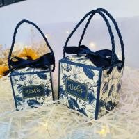 ราคา ถุงไทย กล่องขนม กล่อง กระดาษพิมพ์ลาย 4เหลี่ยม เล็ก ใหญ่ ลายดอกไม้ ใส่ของชำร่วย ลูกอม (22246298968)