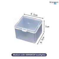 ราคา wang กล่องเก็บของแบบฝาพับกล่องพลาสติกใสตั้งโต๊ะกล่องใส่ไฟหน้า LED (20889043114)