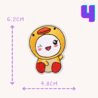 ราคา 10บาททุกชิ้น DIY ตัวรีดติดเสื้อ อาร์มติดเสื้อ ลายกระต่ายในชุดคลุม งานปัก รีดติดผ้าได้เลย ติดง่ายมากๆค่ะ (18230035788)
