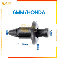 ราคา คลิ๊ปล็อคชุดสีตัวละ กิ๊บล็อค มอเตอร์ไซค์ กิ๊บมอไซกิ๊บ 1 ตัว ใช้รูรับแสงขนาด 6 มม ยางคุณภาพสูง แข็งแรงและทนทาน HONDA (22107265428)