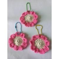 ราคา ดอกไม้ถักไหมพรม ดอกไม้ถักโครเชต์ พวงกุญแจดอกไม้โครเชต์ ห้อยกระเป๋า เส้นผ่านศูนย์กลาง 5 5 ซม (22442338077)