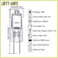 ราคา Lofty White หลอดไฟฮาโลเจนแบบ2พิน G5 3 G9 G4ชนิด12V 220V 2 PIN 20W 25W 35W 40W ล้างแต่ละหลอดสำหรับตกแต่งบ้าน (22129597571)