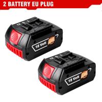 ราคา 18V 6 0Ah For Bosch แบตเตอรี่ Bosch สว่านไฟฟ้า เครื่องมือเจาะไฟฟ้าขนาดใหญ่ความจุแบตเตอรี่ลิเธียมไอออนแบบชาร์จไฟได้ BAT609 BAT618 BAT619G BAT618 GSB GCB (21534062434)