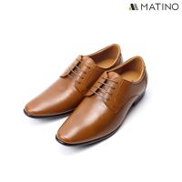 ราคา MATINO SHOES รองเท้าชายคัทชูหนังแท้ รุ่น MC B 82085 BLACK TAN (21161694598)