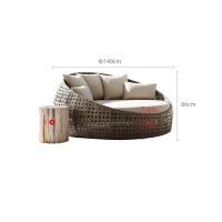 ราคา BUNISE รุ่นP2401 เฟอร์นิเจอร์ไม้หวายสานสำหรับกลางแจ้ง เฟอร์นิเจอร์ตกแต่งสวน สไตล์นอร์ดิก โซฟาเดี่ยว โซฟา 1 4 ที่นั่ง โซฟาเบดดีไซน์รังนก โต๊ะไม้คลาสสิค มินิมอล (22258787945)