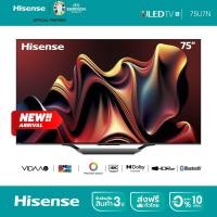 ราคา NEW 2024 Hisense TV 75EU7N ทีวี 75 นิ้ว Mini LED ULED 4K VIDAA U7 Quantum Dot Colour Voice control DVB T2 USB2 0 3 0 HDMI AV (22665213591)
