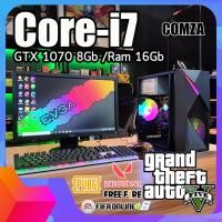 ราคา คอมประกอบ Core i7 GTX 1070 8Gb Ram 16Gb ทำงาน เล่นเกมส์ Gta VPubgFifaFreefireValorantRobloxMineCraft สินค้าคุณภาพ พร้อมใช้งาน (21404983635)