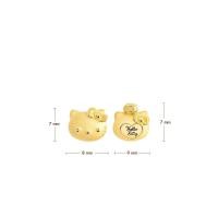 ราคา PRIMA Hello Kitty ต่างหูทองคำ 99 9 (21746012134)