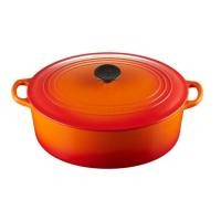 ราคา หม้อเหล็กวงรี ขนาด 31cm สีส้ม TRADITION OVAL CASSEROLE 31CM FLAME (22248075737)