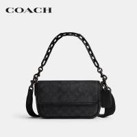 ราคา COACH กระเป๋าสะพายข้างผู้ชายรุ่น Charter Flap Crossbody 18 In Signature Canvas CR753 CHR สีเทา (22320332709)