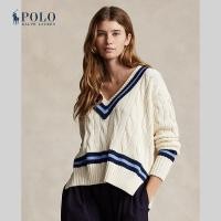 ราคา Polo Ralph Lauren เสื้อสเวตเตอร์ผู้หญิง Cable Knit Cotton Cricket Sweater รุ่น WMPOSWENC020585 สีเบจ (21398071561)