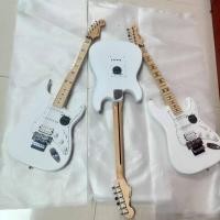 ราคา กีตาร์ไฟฟ้า Fender Stratocaster 1 ชิ้น สีขาว SSH Pickups ลวดลายดาว กีตาร์มืออาชีพ (16465770975)