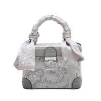 ราคา กระเป๋าทรงกล่องหนังแท้ลายนูนสีชมพูสำหรับฤดูร้อนยี่ห้อ chalie kolsr กระเป๋าทรงขนมจีบแบบถือดูแพงกระเป๋าสะพายไหล่สะพายข้าง (21151714081)