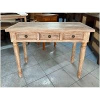 ราคา โต๊ะวินเทจ โต๊ะไม้สัก โต๊ะทำงานไม้สัก กว้าง 100 x สูง 75 x ลึก 45 cm ประกอบแล้ว สีเสี้ยนขาว ขากลึง 3 ลิ้นชัก มีประกันสินค้า ทางร้านจัดส่งเอง ปลอดภัย (22094506030)