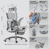 ราคา Xpanse เก้าอี้เพื่อสุขภาพ รุ่น X365 ที่วางแขนอัปเกรด 7D การปรับรับสรีระช่วงเอวรอบด้าน เก้าอี้สุขภาพ ตาข่ายเย็นพิเศษ นั่งสบาย พนักพิงเอนหลังได้ 135 (22787291258)