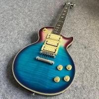 ราคา Gibson Les Paul กีตาร์ไฟฟ้าสีเหลืองสีฟ้าระเบิด Humbucker กีตาร์มืออาชีพ (22509027975)