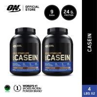 ราคา เซ็ตคู่ Optimum Nutrition Gold Standard Casein Slow Digesting Protein 4 Lbs (21604494318)