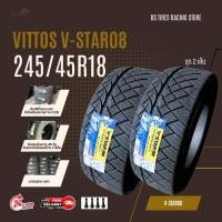 ราคา ยางรถยนต์ VITTOS ส่งฟรี 245 45R18 ยางซิ่งรถกระบะขอบ18 ยางใหม่ปี 24 ยางรถยนต์ขอบ18 จำนวน 2 เส้น (22610983981)