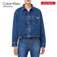ราคา CALVIN KLEIN เสื้อเชิ้ตยีนส์ผู้หญิง Cropped Dad Denim Shirt รุ่น J224416 1A4 สีน้ำเงินเข้ม (22689271838)