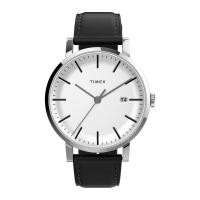 ราคา Timex TW2V36300 Midtown นาฬิกาข้อมือผู้ชาย สายหนังสีดำ (16629082877)