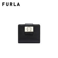 ราคา FURLA กระเป๋าสตางค์ผู้หญิง รุ่น FURLA 1927 M COMPACT WALLET BIFOLD SOFT สี NERO (22127956165)