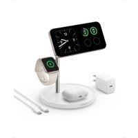 ราคา Anker MagSafe Compatible Wireless Charging Stand MagGo 3 in 1 Wireless Charging Station Qi2 Certified 15W Wireless Charger for iPhone 15 15 Pro 14 13 12 Apple Watch AirPods (22461583867)