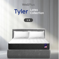 ราคา Wellplus ที่นอนยางพาราธรรมชาติ ระบายอากาศได้ดี รุ่น Tyler หนา 10 นิ้ว ลดอาการปวดหลัง บ่า ไหล่ ขนาด 3 5 5 6ฟุต (22485855838)