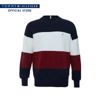 ราคา Special Collection Tommy Hilfiger เสื้อสเวตเตอร์ ผู้ชาย รุ่น 78JA826 FAP สีน้ำเงิน (22155208527)