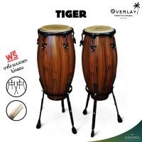ราคา Overlay กลองทอมบ้า Tomba ไม้ oak wood Conga คองก้า กลองกีฬาสี ฟรีขาตั้ง แบบขาเตา และ ไม้กลอง 1011 นิ้ว (22085639504)
