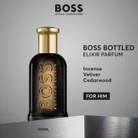 ราคา น้ำหอมผู้ชาย BOSS Bottled Elixir Parfum for Men Incense Vetiver Cedarwood Ambery Woody Perfume by HUGO BOSS Fragrances (22176116481)
