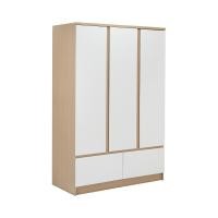 ราคา Furinbox ตู้เสื้อผ้า 3 บาน พร้อมลิ้นชัก รุ่น FASH ขนาด 120 ซม สีธรรมชาติ ขาว (22596047516)