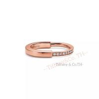 ราคา Tiffany Carabiner Ring Tiffany Co Tiffany 18k สีเหลือง กุหลาบทองคำขาวแหวนเพชร แหวนดีไซน์เนอร์แบรนด์หรู (22421320407)