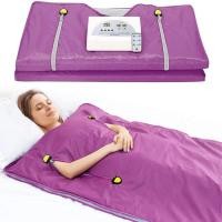 ราคา Hot Sale Upgraded version of sauna blanket 2 area far infrared FIR hot sweat digital Oxford sauna heating blanket weight loss body shapemeter professional detoxification therapy anti aging beauty mac 