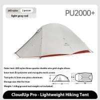 ราคา Naturehike เต็นท์ตั้งแคมป์รุ่น Cloud Up Series สำหรับ 1 3 คน เต็นท์อัปเกรดสำหรับกลางแจ้ง น้ำหนักเบามาก กันน้ำ กันลม สองชั้น 20D 210T เต็นท์เดินป่า ปั่นจักรยาน เดินทาง เสาอลูมิเนียม (22121848301)