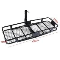 ราคา 59X20inch Car Rear Luggage Box Trailer Basket Car Luggage Rack Car Pull Cargo Travel Rack 500 lbs Capacity 2 in Adapter Shank (21368564107)