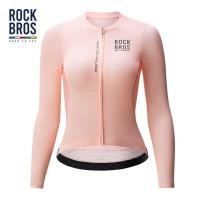 ราคา ROAD TO SKY ROCKBROS เสื้อปั่นจักรยานผู้หญิงเสื้อปั่นจักรยานระบายอากาศได้สวมใส่สบายเสื้อเจอร์ซีย์นักปั่นแขนยาวแห้งเร็วเสื้อซิป YKK พร้อมกระเป๋า3ช่อง (22030079700)