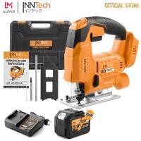 ราคา InnTech เลื่อยจิ๊กซอไร้สาย เลื่อยจิ๊กซอ เลื่อยจิ๊กซอว์ เลื่อยฉลุจิ๊กซอว์ เลื่อยจิ๊กซอว์ไร้สาย เลื่อย จิ๊กซอ Cordless Jig Saw พร้อมกระเป๋ากันกระแทกอย่างดี MK Series รุ่น MKT 255JS สำหรับใช้งานร่วมกับ แ