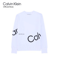 ราคา CALVIN KLEIN สเวตเชิ้ตผู้ชาย ทรง Regular รุ่น J324319 YAF สีขาว (22461689727)
