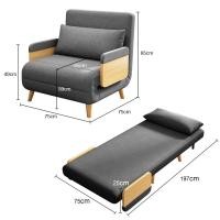 ราคา จัดส่งจากกทม โซฟาปรับนอน 75cmโซฟาเบดเดี่ยว โซฟาพับ โซฟาพับนอน โซฟาปรับนอน สไตล์ยุโรป เตียงโซฟา โซฟาปรับนอนได้ โซฟาราคาถูกๆ sofa bed (22592130819)