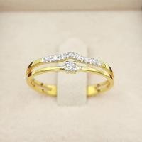 ราคา SK Jewelry แหวนเพชรปีกนกฝั่งเพชร ทองแท้ 9k 37 5 เพชรเกสรแท้ สวยๆ SK R0002 (22297909409)