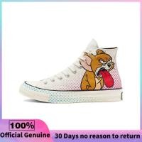 ราคา รับประกัน 3 เดือน Converse Chuck 70 High White Brown Red Sneakers 165734C (22218891477)