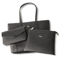 ราคา BSC Bag Luggage กระเป๋าสะพายข้าง ทรง Tote bag รุ่น Pround SET สีดำ เซ็ท 3 ชิ้น (22821780140)