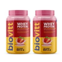 ราคา สินค้าใหม่ เวย์ โปรตีน 3 ชนิด biovitt Whey Protein Pink Strawberry ทานง่ายโปรตีนสูงลีนไขมัน เพิ่มกล้ามเนื้อ 907 2 g (22404544824)