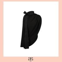 ราคา asv ss23 Bria Bowie Blouse เสื้อผู้หญิง ทรงเฉลียง แขนกุด แต่งรูดหัวไหล่ แต่งผูกโบว์ที่คอ (20664802307)
