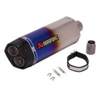 ราคา 2นิ้วรถจักรยานยนต์ท่อไอเสียท่อหนีท่อไอเสีย Vent ไอเสียกระป๋อง End ท่อสแตนเลส51MM สำหรับ SR250 650nk NK400 TNT 600 Gixxer 150 RC390 CBR300 500 Z400 Z800 Benelli 752S GPX ฯลฯ Slip On (15453226471)