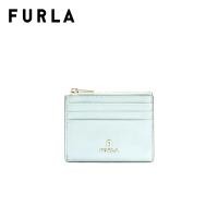 ราคา FURLA กระเป๋าสตางค์ผู้หญิง รุ่น FURLA CAMELIA S ZIPPED CARD CASE สี LAGUNA (22127959100)