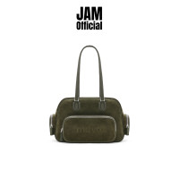 ราคา JAM MUVA Boxy Suede กระเป๋าสะพายข้าง หนังกลับ ทรงกล่อง (22667433318)